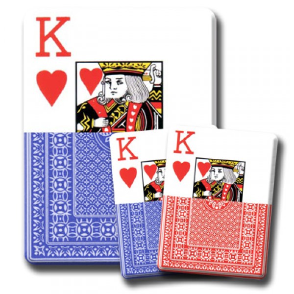 Jeux de Cartes Poker Cartes Skat Seniors Jeu avec de grands pavé numérique pour Kniffel 